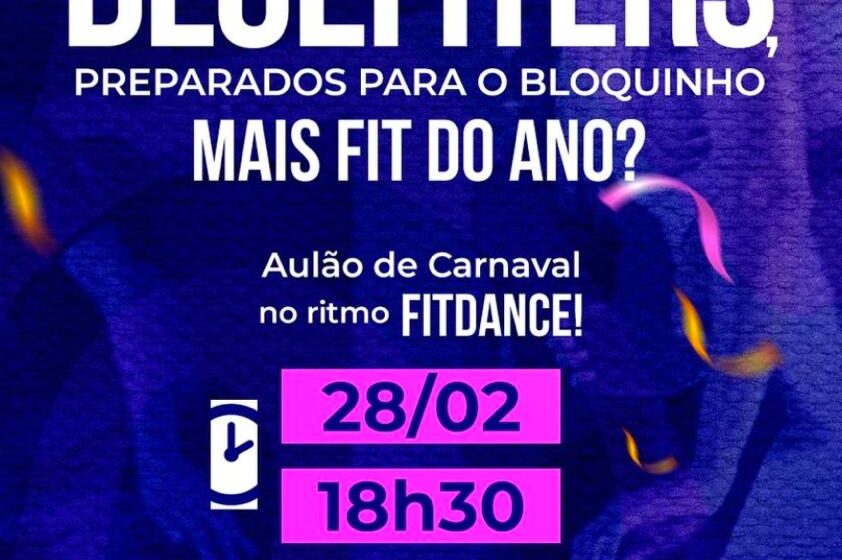  Bluefit promove “aulão” gratuito de Carnaval no Shopping Central Park